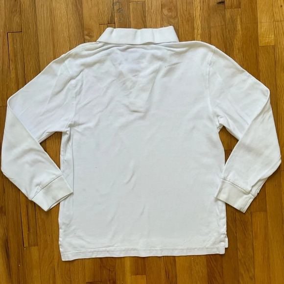 4/$25 The Children’s Place Polo Shirt Long Sleeve White Size 12 - Picture 2 of 8